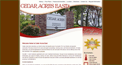 Desktop Screenshot of cedaracreseast.com